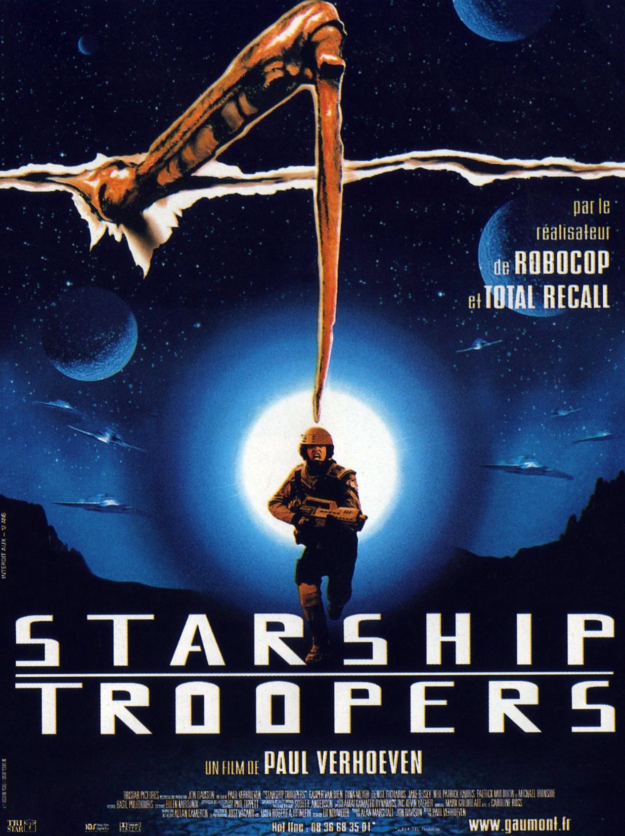 Starship Troopers: Las brigadas del espacio» (1997): sátira