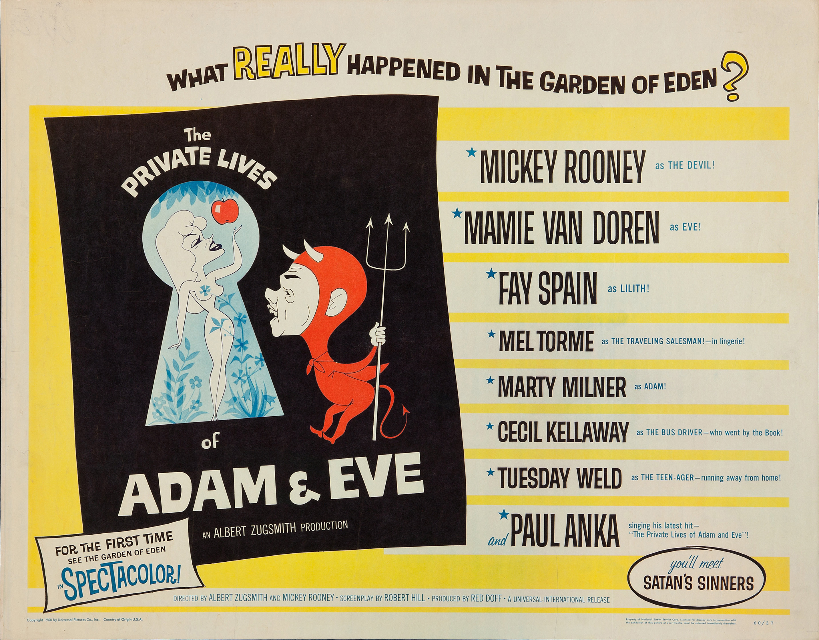 The Private Lives Of Adam And Eve 1960 C Rtelesmix