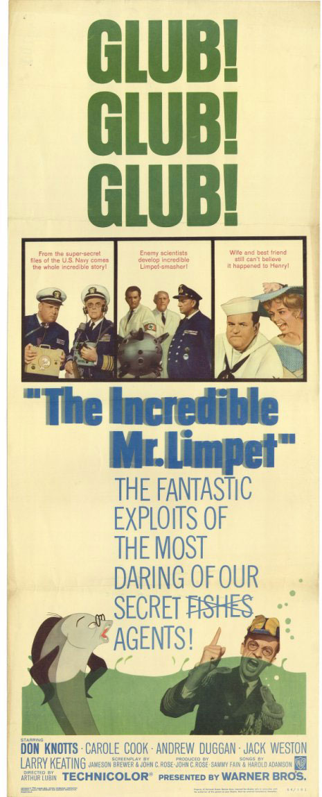 Un Pez con gafas (The Incredible Mr. Limpet) (1964) .