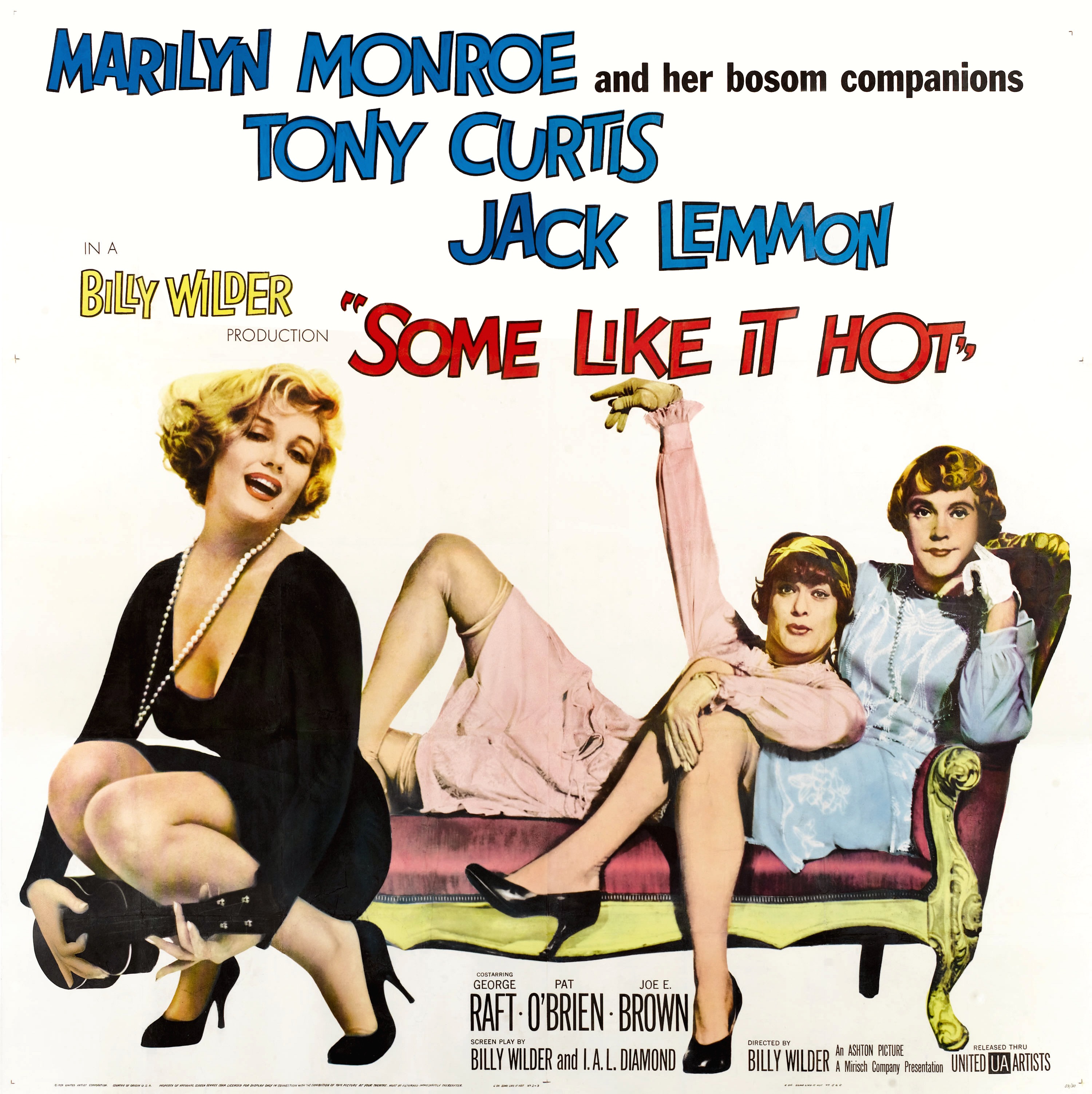 Some posters. В джазе только девушки some like it hot, 1959. Мэрилин Монро в джазе только девушки.